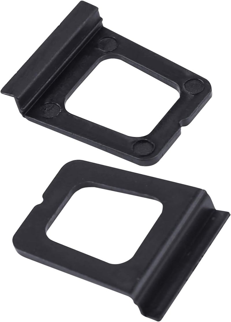 Wulankd 30 Pack Window Screen Pull Tab, Window Screen Lift Plate Replacement Part Flat Spline Groove Pull Plate Clamp, Black - Image 1